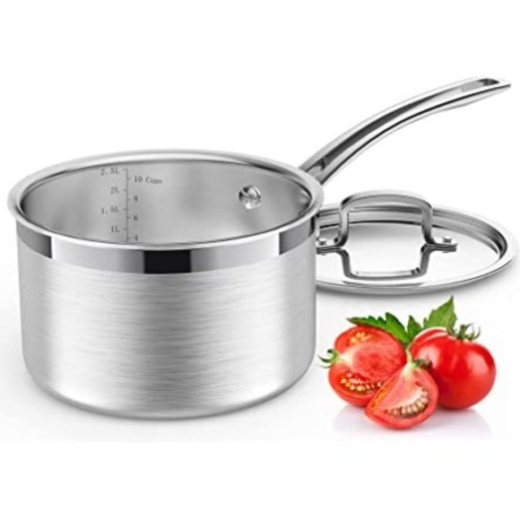 Glendaveny Other - 3QT - Pro Grade - Stainless Steel Sauce Pan with Lid